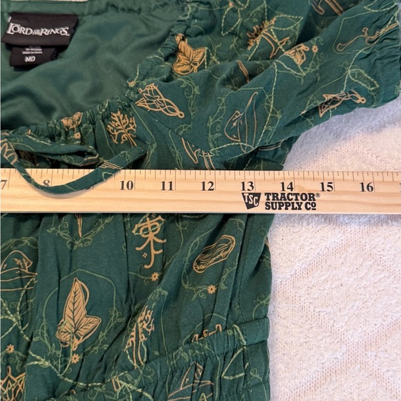 Lord Of The Rings Icons Dress Allover Print Smock Dress Size Medium - Picture 4 of 6